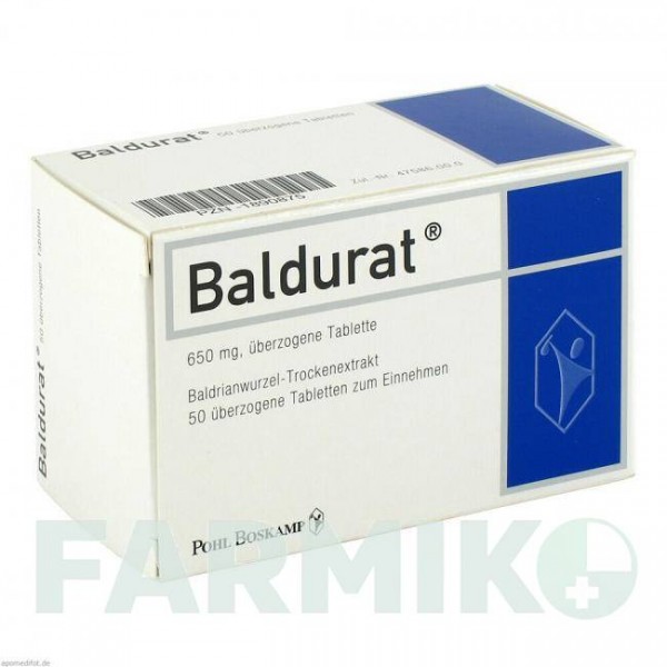 БАЛДУРАТ (BALDURAT) таблетки 50 шт - Корінь валеріани G.POHL-BOSKAMP