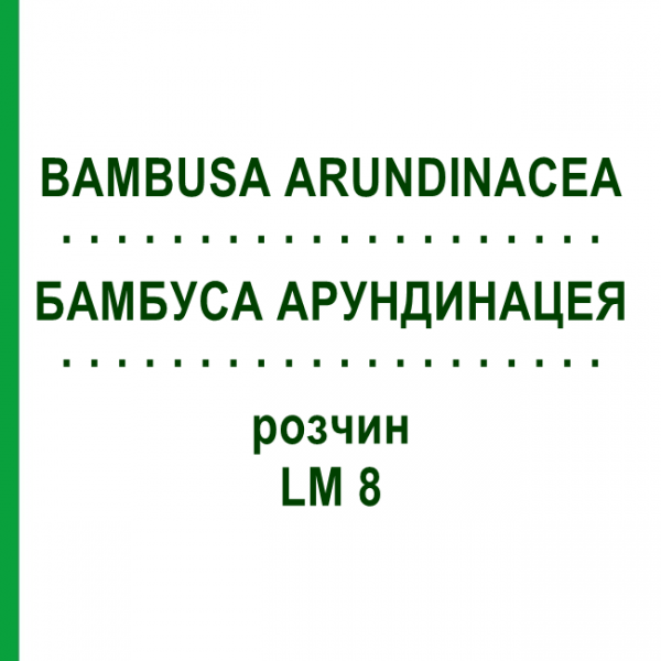 БАМБУСА АРУНДИНАЦЕЯ (BAMBUSA ARUNDINACEA) LM 8 розчин 10 мл - Гомеопатія ARCANA DR.SEWERIN