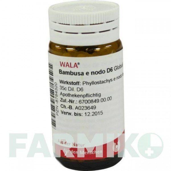БАМБУСА (BAMBUSA) D 6 глобули 20 г - Гомеопатия WALA HEILMITTEL