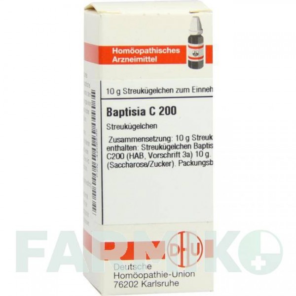 БАПТІСІЯ (BAPTISIA) C 200 глобули 10 г - Гомеопатія DHU
