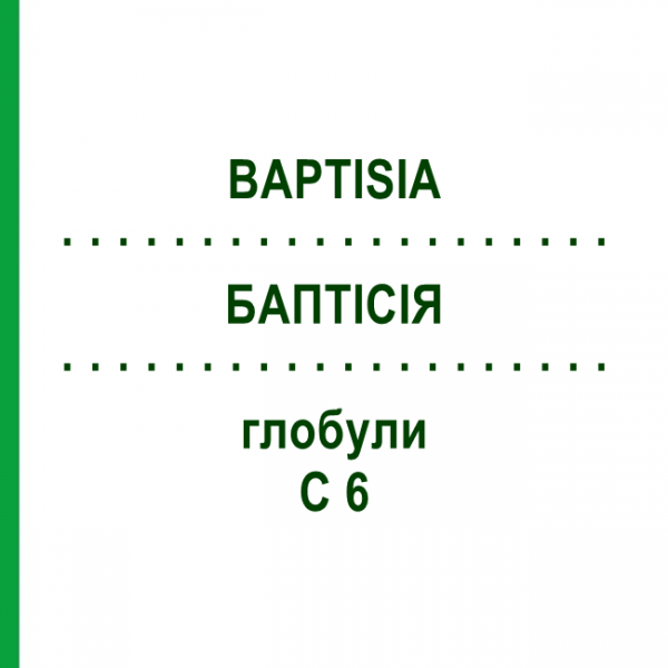 БАПТІСІЯ (BAPTISIA) C 6 глобули 10 г - Гомеопатія DHU