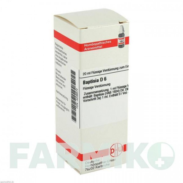 БАПТІСІЯ (BAPTISIA) D 6 розчин 20 мл - Гомеопатія DHU