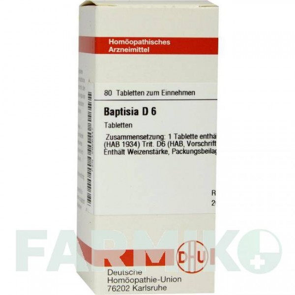 БАПТІСІЯ (BAPTISIA) D 6 таблетки 80 шт - Гомеопатія DHU