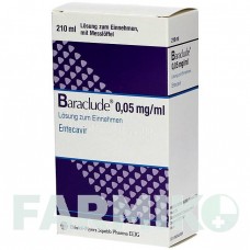 БАРАКЛЮД (BARACLUDE) 0,05 мг/мл раствор 210 мл - Энтекавир BRISTOL-MYERS SQUIBB
