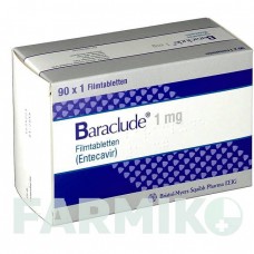 БАРАКЛЮД (BARACLUDE) 1 мг таблетки 30 шт - Энтекавир BRISTOL-MYERS SQUIBB