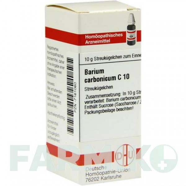 БАРИУМ КАРБОНИКУМ (BARIUM CARBONICUM) C 10 глобули 10 г - Гомеопатия DHU