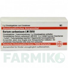 БАРИУМ КАРБОНИКУМ (BARIUM CARBONICUM) LM XVIII глобули 5 г - Гомеопатия DHU