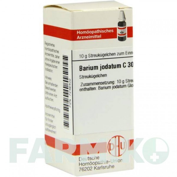 БАРИУМ ЙОДАТУМ (BARIUM JODATUM) C 30 глобули 10 г - Гомеопатия DHU