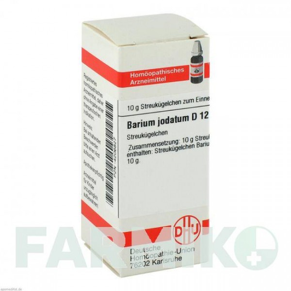БАРИУМ ЙОДАТУМ (BARIUM JODATUM) D 12 глобули 10 г - Гомеопатия DHU