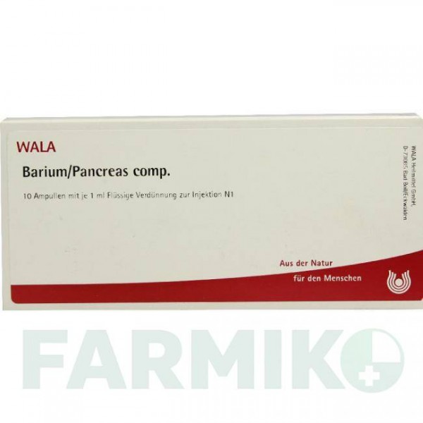 БАРИУМ ПАНКРЕАС (BARIUM PANCREAS) ампулы 10x1 мл - Гомеопатия WALA HEILMITTEL