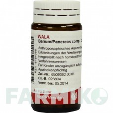 БАРИУМ ПАНКРЕАС (BARIUM PANCREAS) глобули 20 г - Гомеопатия WALA HEILMITTEL