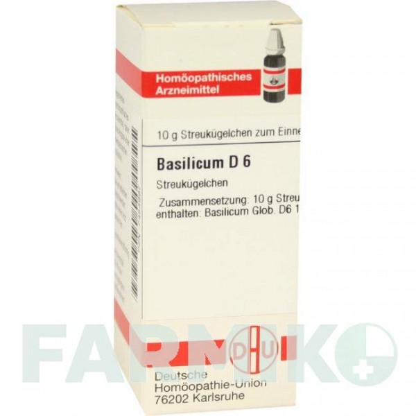 БАЗИЛИКУМ (BASILICUM) D 6 глобули 10 г - Гомеопатия DHU