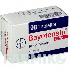 БАЙОТЕНЗИН (BAYOTENSIN) таблетки 98 шт - Нитрендипин BAYER