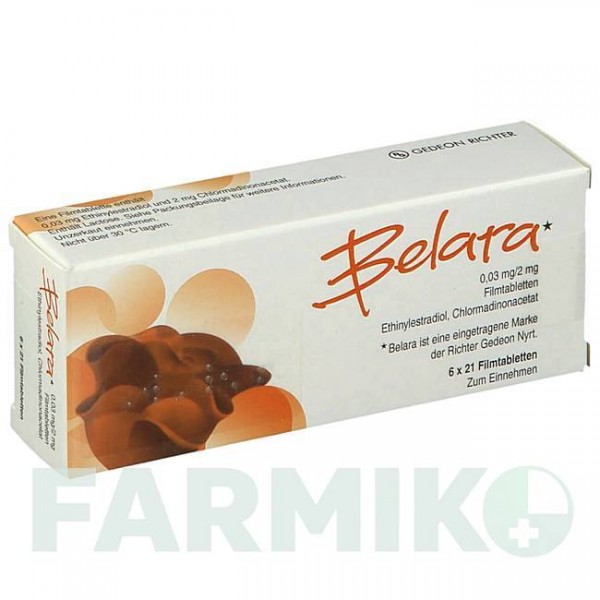 БЕЛАРА (BELARA) таблетки 6x21 шт - Хлормадинон, Етинілестрадіол KOHLPHARMA
