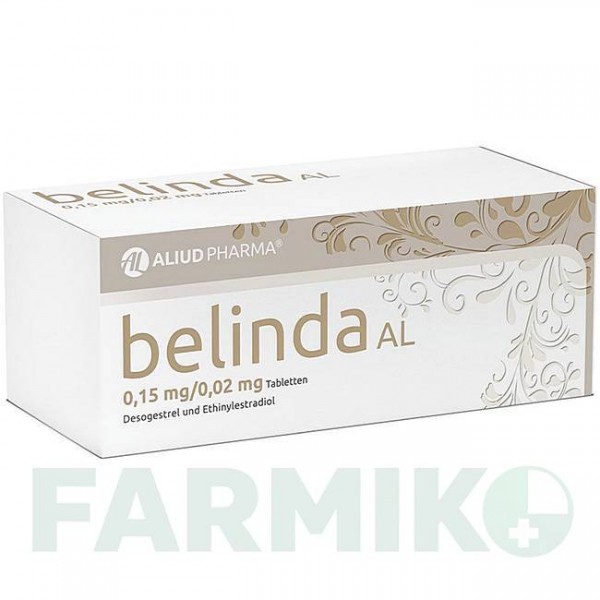 БЕЛІНДА (BELINDA) 0,15 мг/0,02 мг таблетки 3x21 шт - Дезогестрел, Етинілестрадіол ALIUD PHARMA