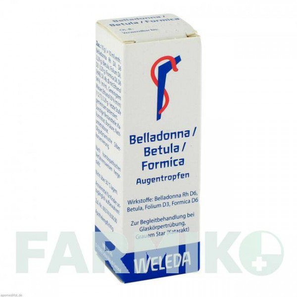 БЕЛАДОНА БЕТУЛА (BELLADONNA BETULA) очні краплі 10 мл - Гомеопатія WELEDA