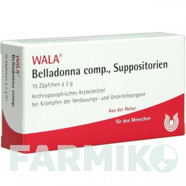 БЕЛЛАДОННА КОМП (BELLADONNA COMP) суппозитории 10x2 г - Гомеопатия WALA HEILMITTEL