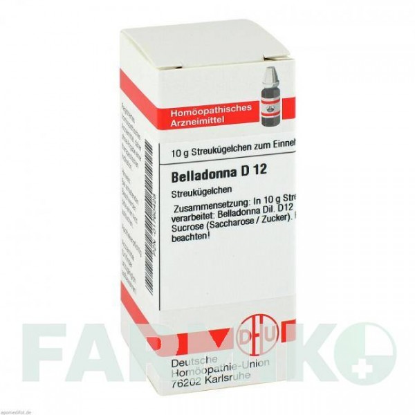 БЕЛЛАДОННА (BELLADONNA) D 12 глобули 10 г - Гомеопатия DHU