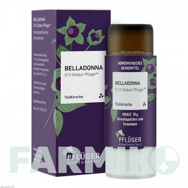 БЕЛЛАДОННА (BELLADONNA) D 12 глобули 10 г - Гомеопатия HOMOOPATHISCHES ALEXANDER PFLUGER