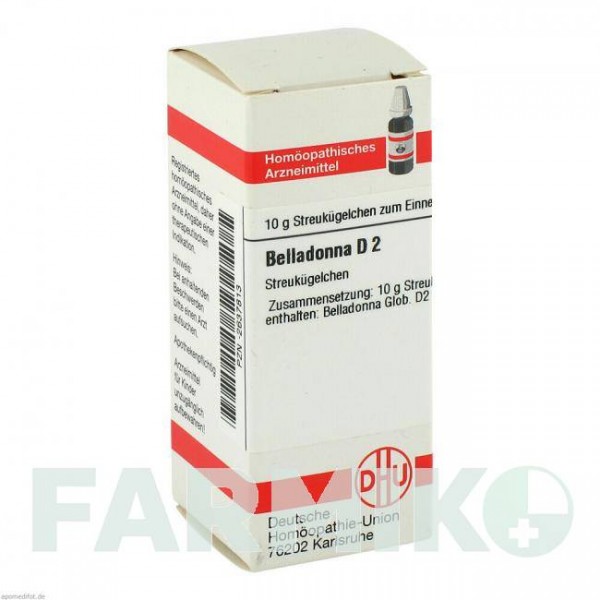 БЕЛЛАДОННА (BELLADONNA) D 2 глобули 10 г - Гомеопатия DHU