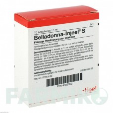 БЕЛЛАДОННА ИНЬЕЛЬ (BELLADONNA INJEEL) ампулы 10 шт - Гомеопатия BIOLOGISCHE HEILMITTEL HEEL