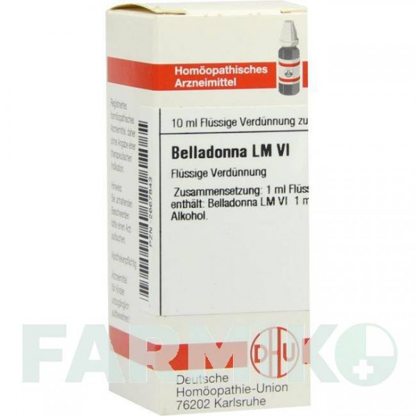 БЕЛЛАДОННА (BELLADONNA) LM VI розчин 10 мл - Гомеопатія DHU
