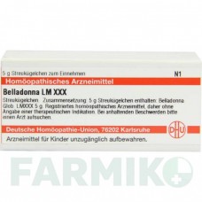 БЕЛЛАДОННА (BELLADONNA) LM XXX глобули 5 г - Гомеопатия DHU