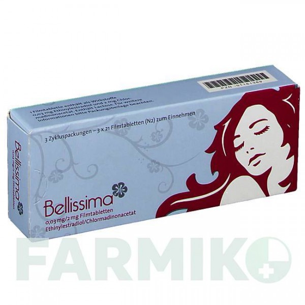 БЕЛЛИСИМА (BELLISSIMA) таблетки 3x21 шт - Хлормадинон, Этинилэстрадиол MEDA PHARMA