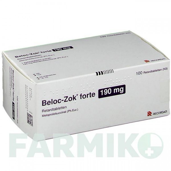 БЕЛОК (BELOC) 190 мг таблетки 100 шт - Метопролол RECORDATI