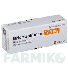 БЕЛОК (BELOC) 47,5 мг таблетки 30 шт - Метопролол RECORDATI