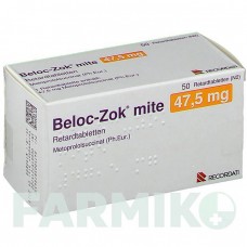 БЕЛОК (BELOC) 47,5 мг таблетки 50 шт - Метопролол RECORDATI
