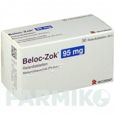 БЕЛОК (BELOC) 95 мг таблетки 30 шт - Метопролол RECORDATI