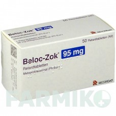 БЕЛОК (BELOC) 95 мг таблетки 50 шт - Метопролол RECORDATI