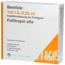 БЕМФОЛА (BEMFOLA) 150 МЕ/0,25 мл раствор 5 шт - Фоллитропин альфа AXICORP PHARMA