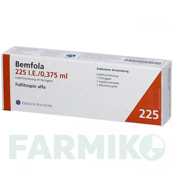 БЕМФОЛА (BEMFOLA) 225 МЕ/0,375 мл раствор 1 шт - Фоллитропин альфа ORIFARM