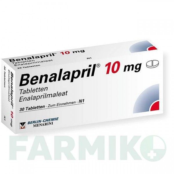 БЕНАЛАПРИЛ (BENALAPRIL) 10 мг таблетки 30 шт - Эналаприл BERLIN-CHEMIE