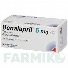 БЕНАЛАПРИЛ (BENALAPRIL) 5 мг таблетки 100 шт - Еналаприл BERLIN-CHEMIE