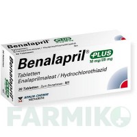 БЕНАЛАПРИЛ (BENALAPRIL) таблетки 30 шт - Еналаприл, Гідрохлоротіазид BERLIN-CHEMIE