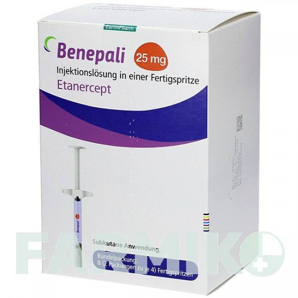 БЕНЕПАЛІ (BENEPALI) 25 мг розчин 8 шт - Етанерцепт EURIMPHARM
