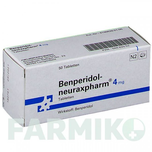 БЕНПЕРІДОЛ (BENPERIDOL) 4 мг таблетки 50 шт - Бенперидол NEURAXPHARM