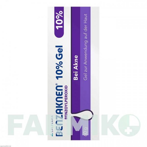 БЕНЗАКНЕН (BENZAKNEN) 10% гель 60 г - Бензоїл пероксид GALDERMA