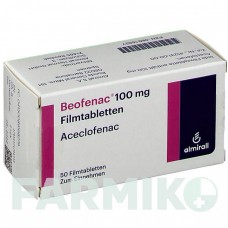 БЕОФЕНАК (BEOFENAC) 100 мг таблетки 50 шт - Ацеклофенак ALMIRALL