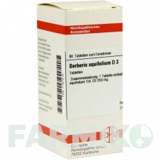 БЕРБЕРИС АКВИФОЛИУМ (BERBERIS AQUIFOLIUM) D 3 таблетки 80 шт - Гомеопатия DHU