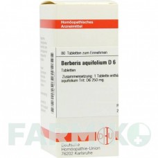 БЕРБЕРИС АКВИФОЛИУМ (BERBERIS AQUIFOLIUM) D 6 таблетки 80 шт - Гомеопатия DHU