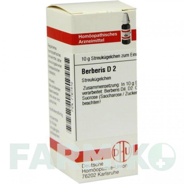 БЕРБЕРИС (BERBERIS) D 2 глобули 10 г - Гомеопатия DHU