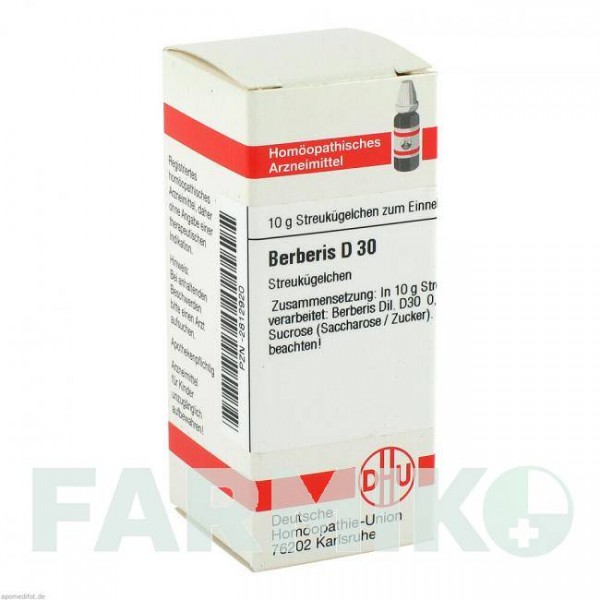 БЕРБЕРИС (BERBERIS) D 30 глобули 10 г - Гомеопатия DHU