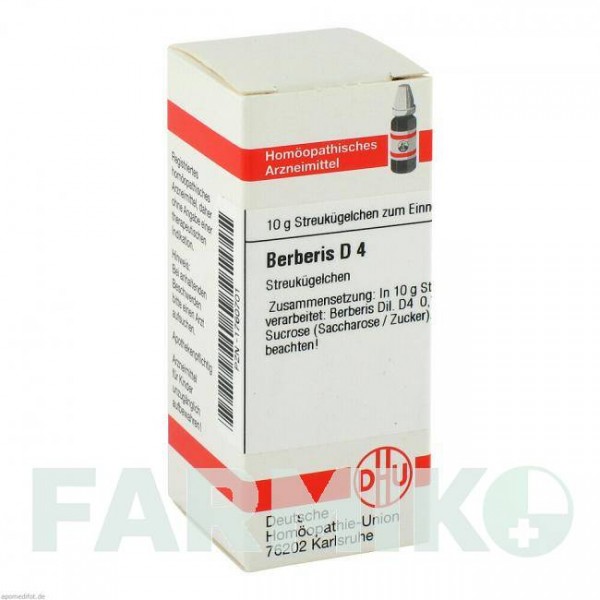 БЕРБЕРИС (BERBERIS) D 4 глобули 10 г - Гомеопатия DHU