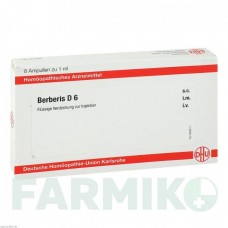 БЕРБЕРИС (BERBERIS) D 6 ампулы 8x1 мл - Гомеопатия DHU
