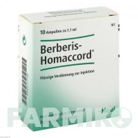 БЕРБЕРИС ХОМАККОРД (BERBERIS HOMACCORD) ампулы 10 шт - Гомеопатия BIOLOGISCHE HEILMITTEL HEEL