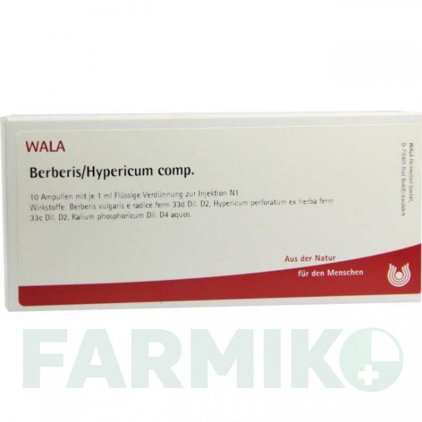БЕРБЕРІС ГІПЕРІКУМ (BERBERIS HYPERICUM) ампули 10x1 мл - Гомеопатія WALA HEILMITTEL